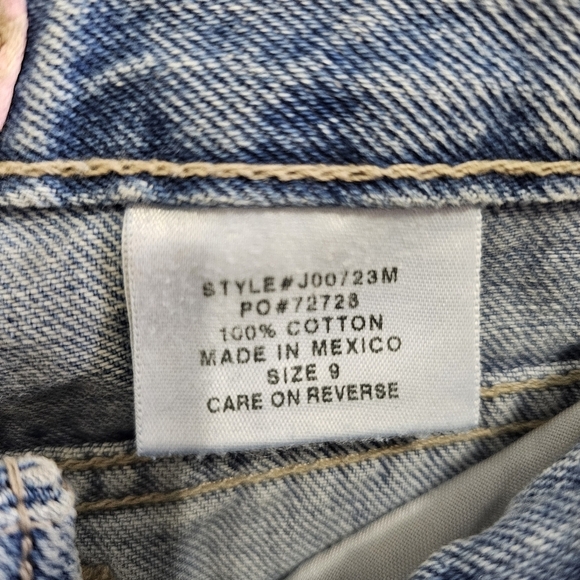 Vintage 90's Y2K 00s Mudd flare Leg Low Rise distressed jeans Junior size 9 - Picture 10 of 11